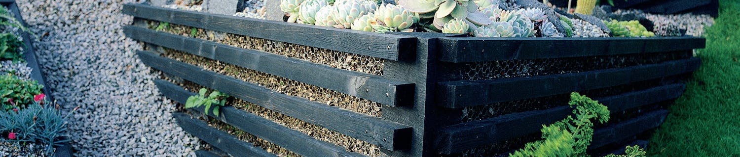 Blomsterbed – på skrå